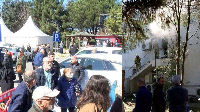 Üsküdar Devlet Hastanesi’nde Yangın Paniği!
