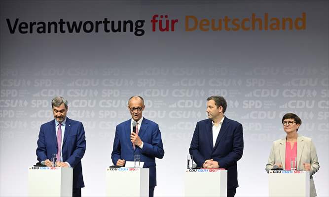 Almanya’da CDU/CSU ve SPD Arasında Koalisyon Protokolü İmzalandı