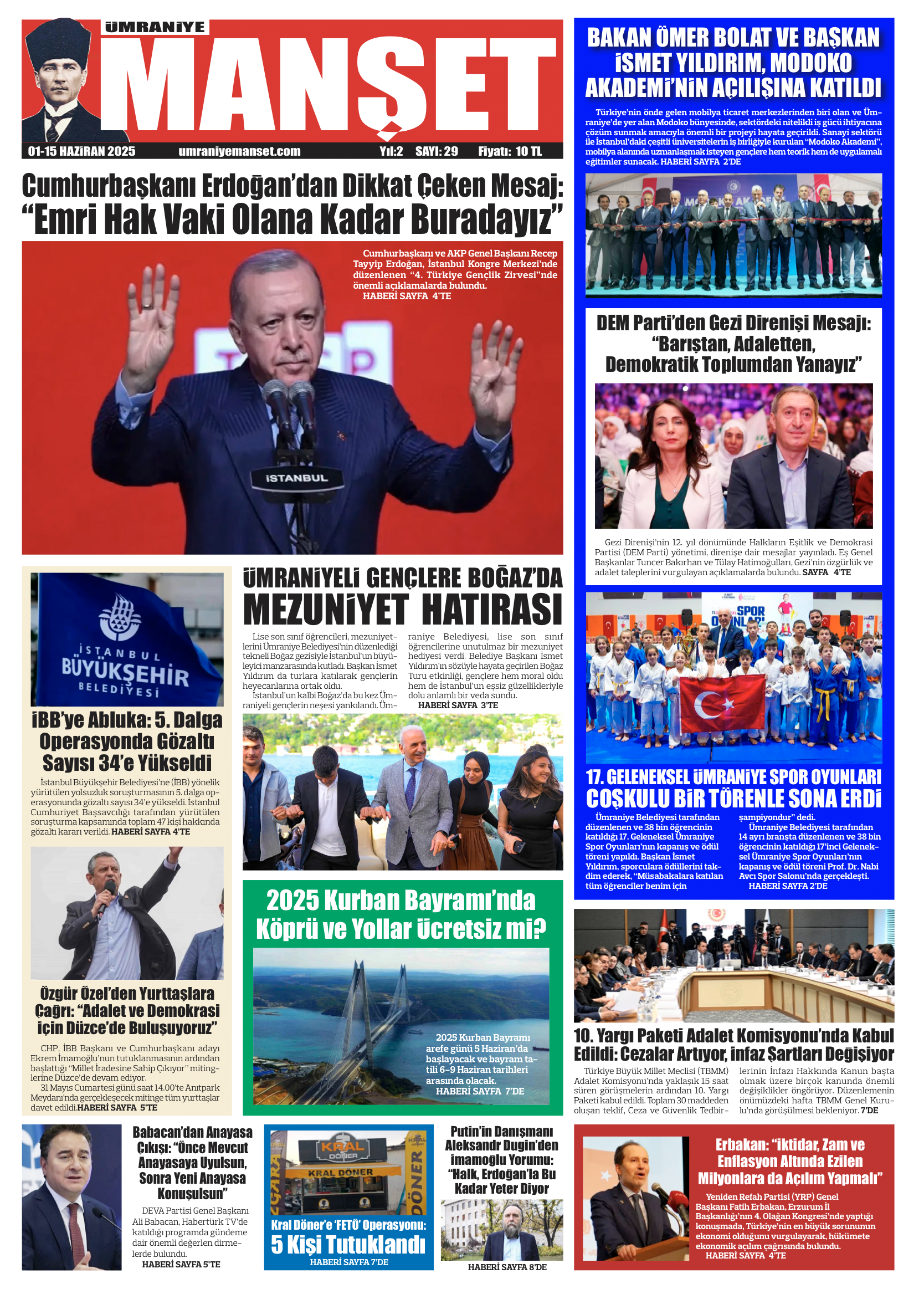 Ümraniye Manşet Sayı-29