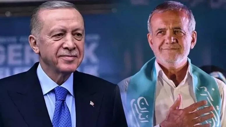Cumhurbaşkanı Erdoğan, İran Cumhurbaşkanı Pezekişyan ile Görüştü