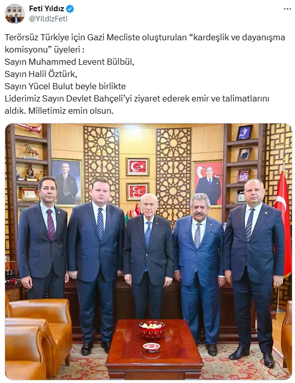 DEM Parti ‘Terörsüz Türkiye’ ifadesine itiraz etmişti: MHP’den komisyona yeni isim!