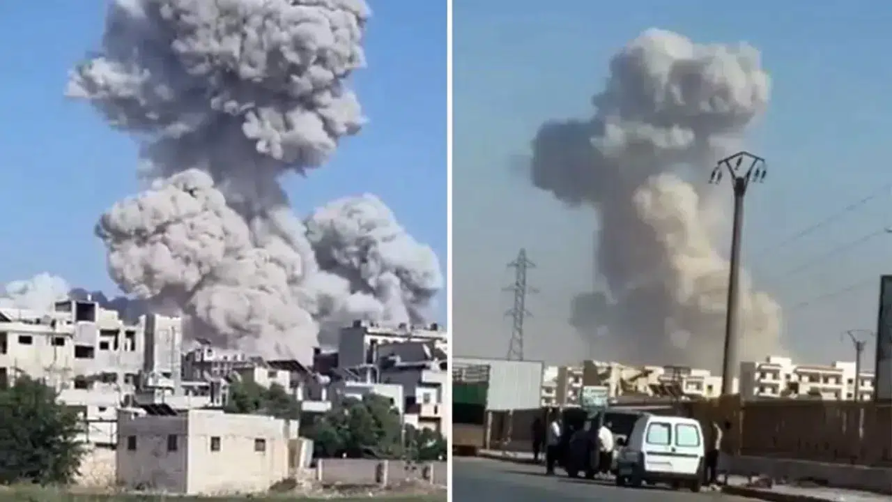 Suriye’nin Halep kentinde askeri karargahta şiddetli patlama!