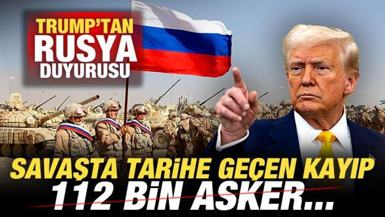 Trump’tan Şok Rusya Açıklaması: “112 Bin Asker Hayatını Kaybetti”